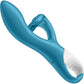 Satisfyer Embrace Me Silicone Rechargeable Waterproof Dual Stimulation Vibrator - Turquoise