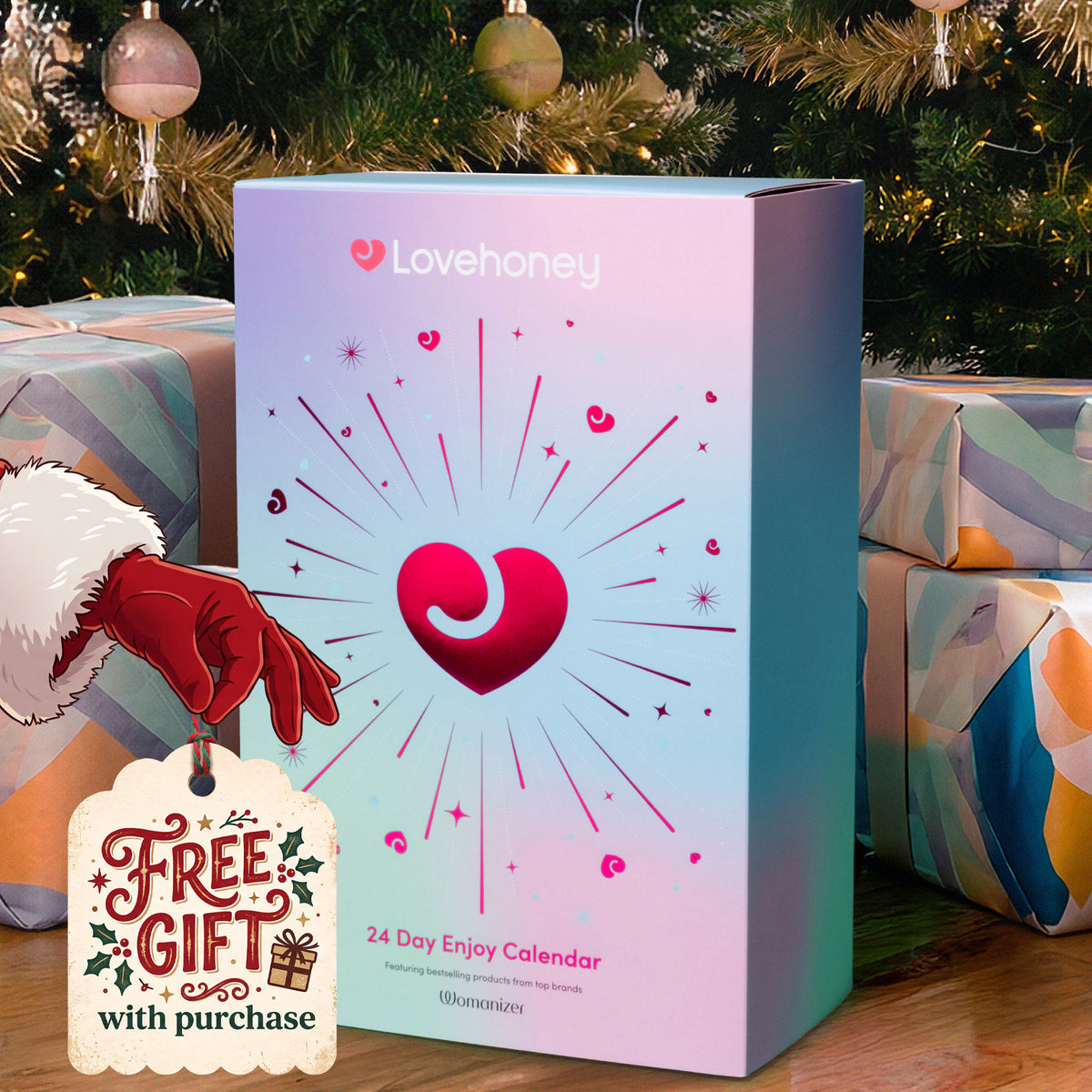 Enjoy 24-Day Advent Calendar By Lovehoney With Womanizer Starlet 3 - Gift With Purchase