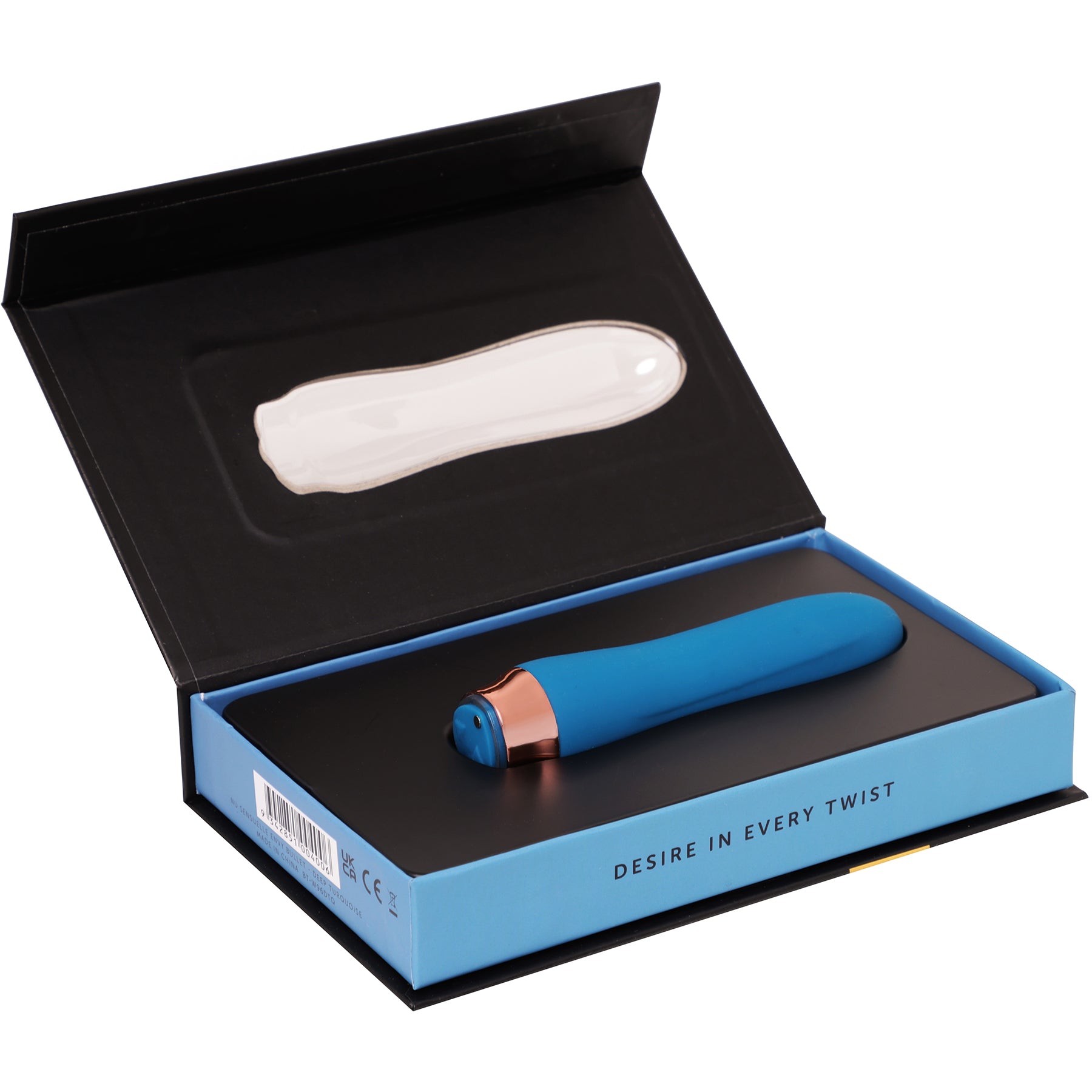 Envy XLR8 Bullet Vibrator With Nitro Motor By Nu Sensuelle - Deep Turquoise