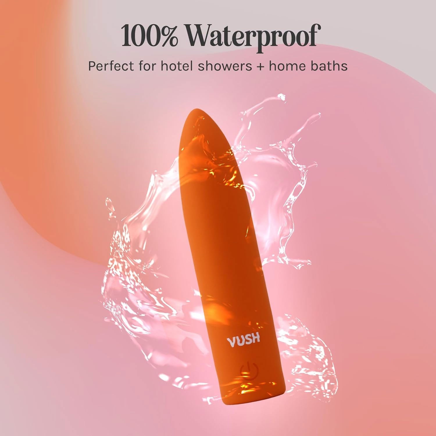 VUSH Essentials Bullet Silicone Waterproof Vibrator - Waterproof
