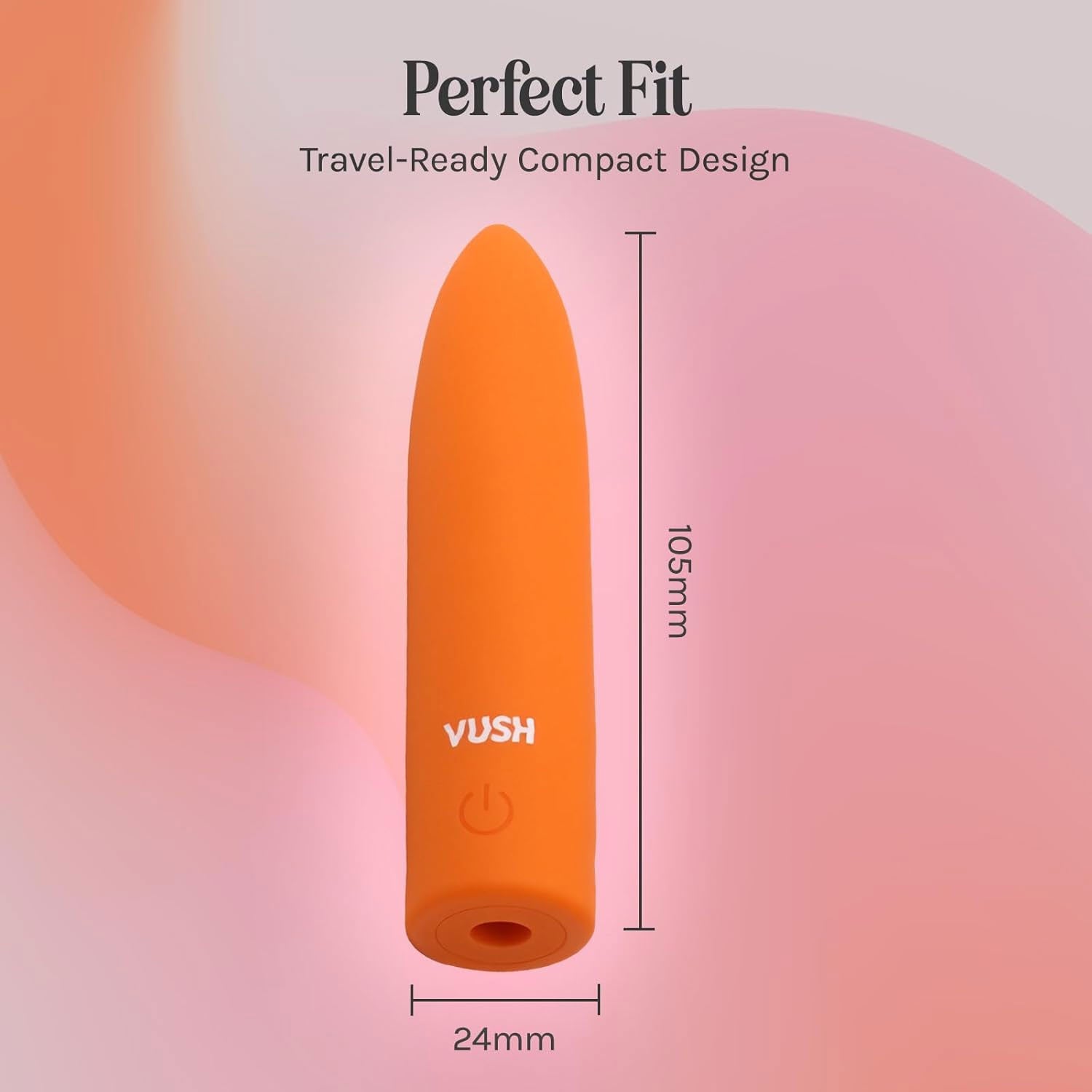 VUSH Essentials Bullet Silicone Waterproof Vibrator - Perfect Fit