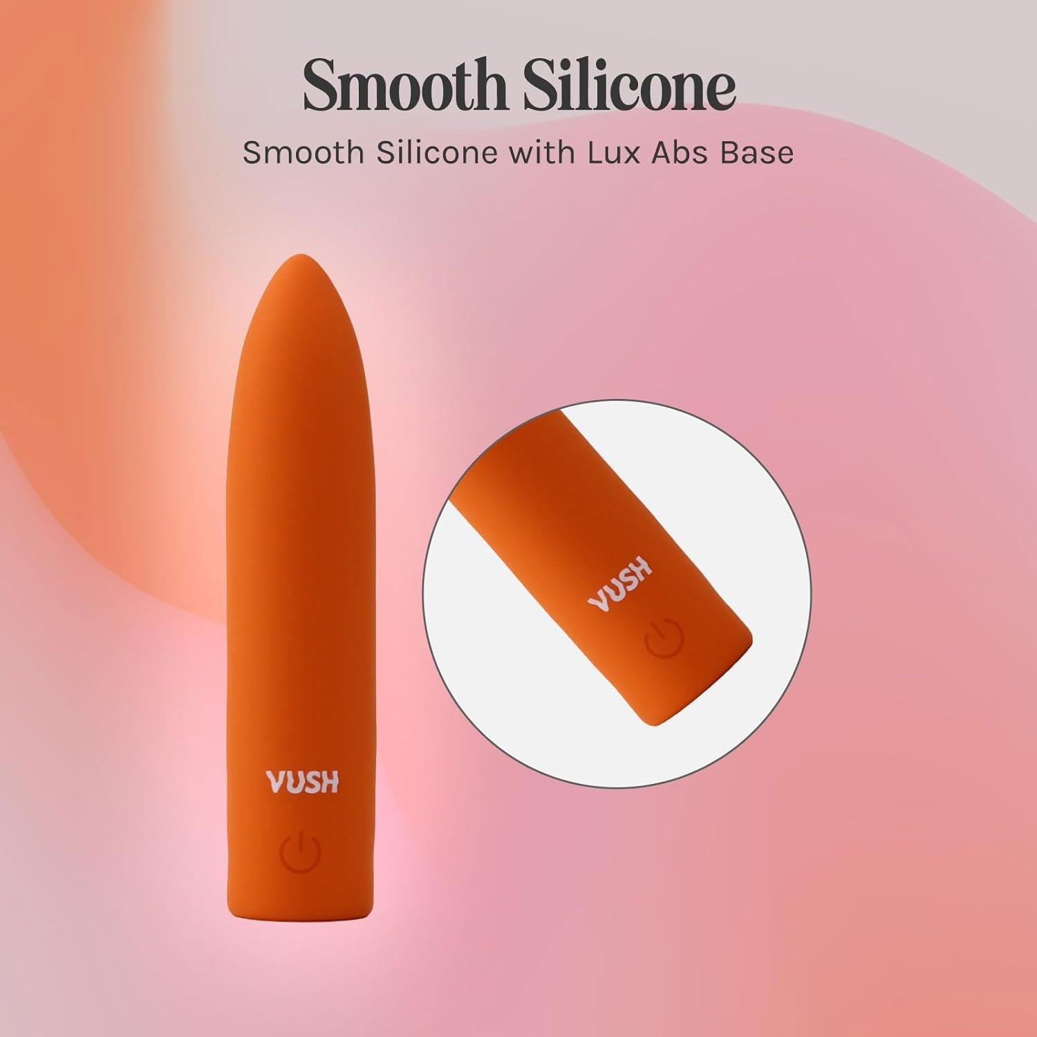 VUSH Essentials Bullet Silicone Waterproof Vibrator - Smooth Silicone