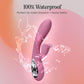 VUSH Essentials Dual Rabbit Silicone Waterproof Vibrator - Waterproof