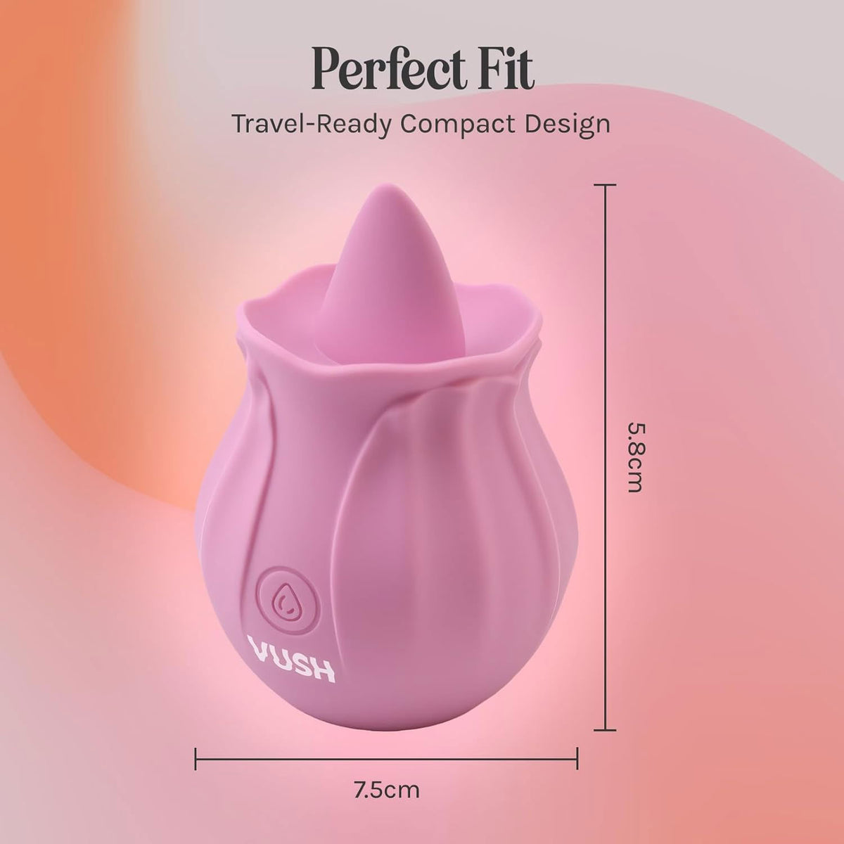 VUSH Essentials Flicking Silicone Waterproof Vibrator