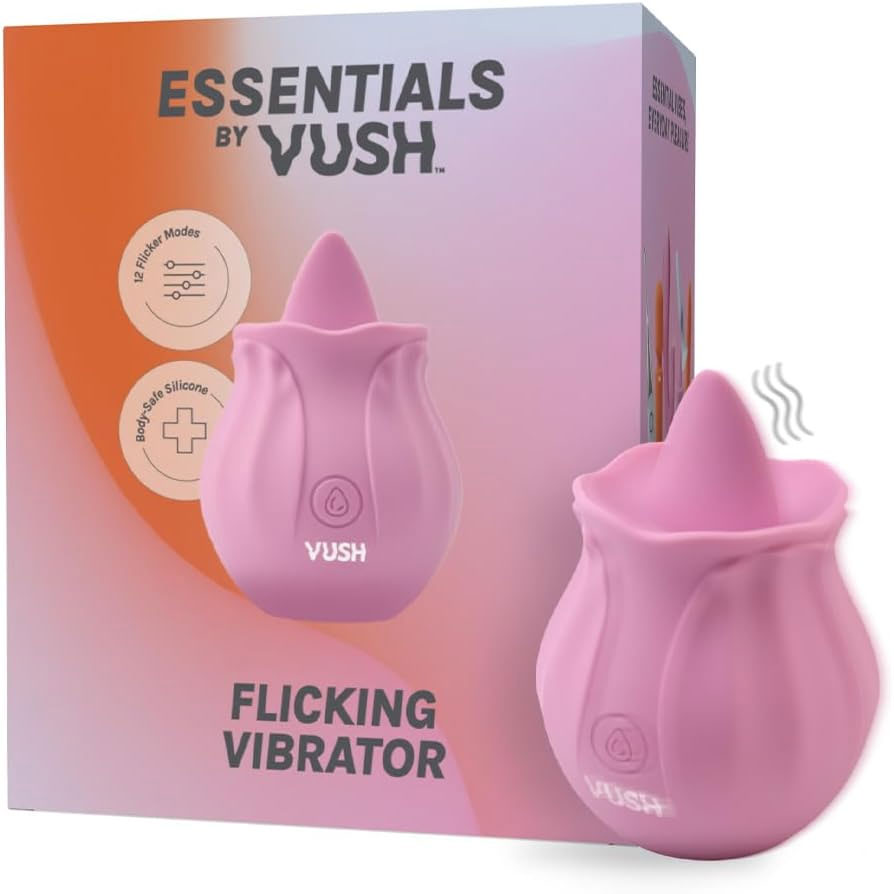 VUSH Essentials Flicking Silicone Waterproof Vibrator