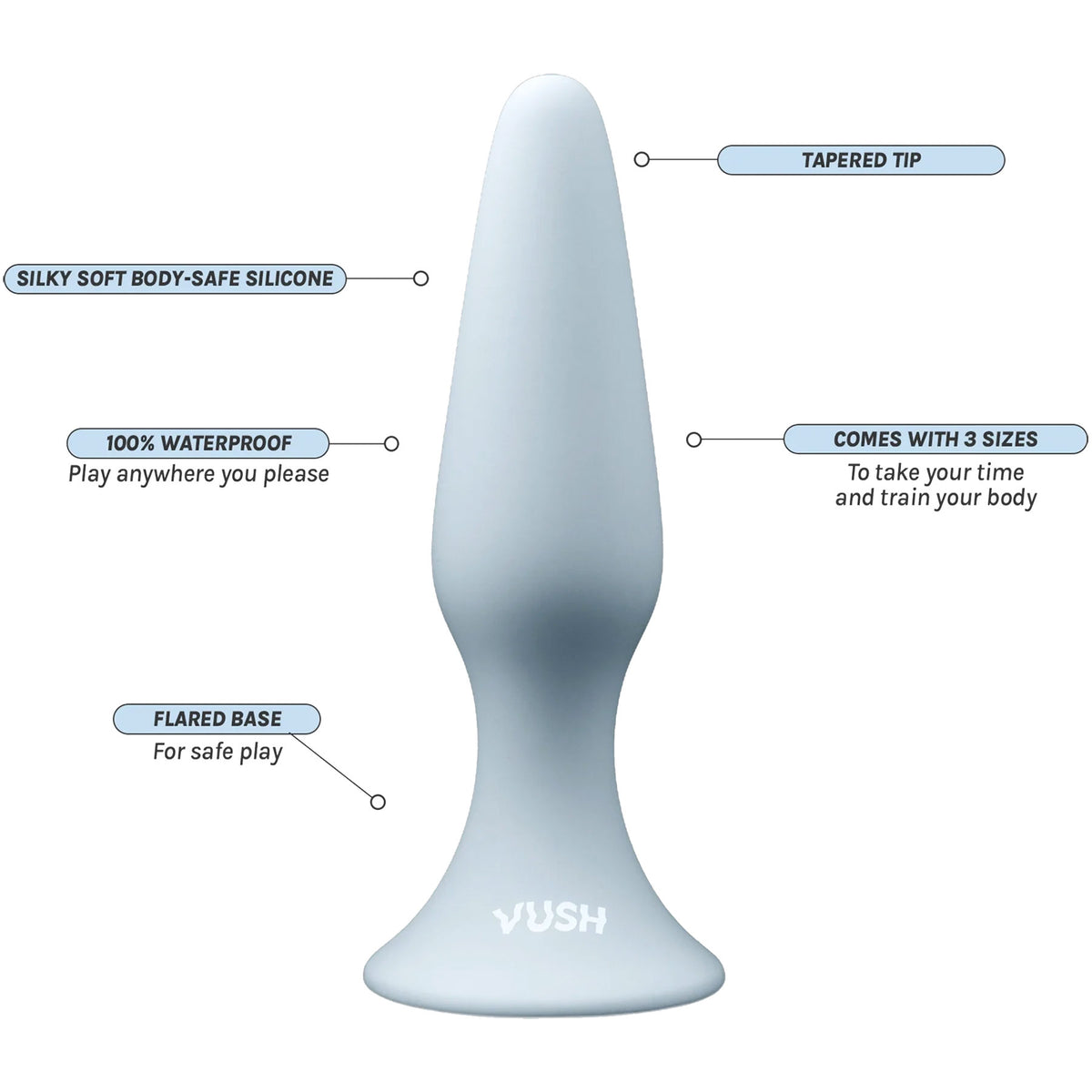 VUSH Essentials Silicone Plug Trio