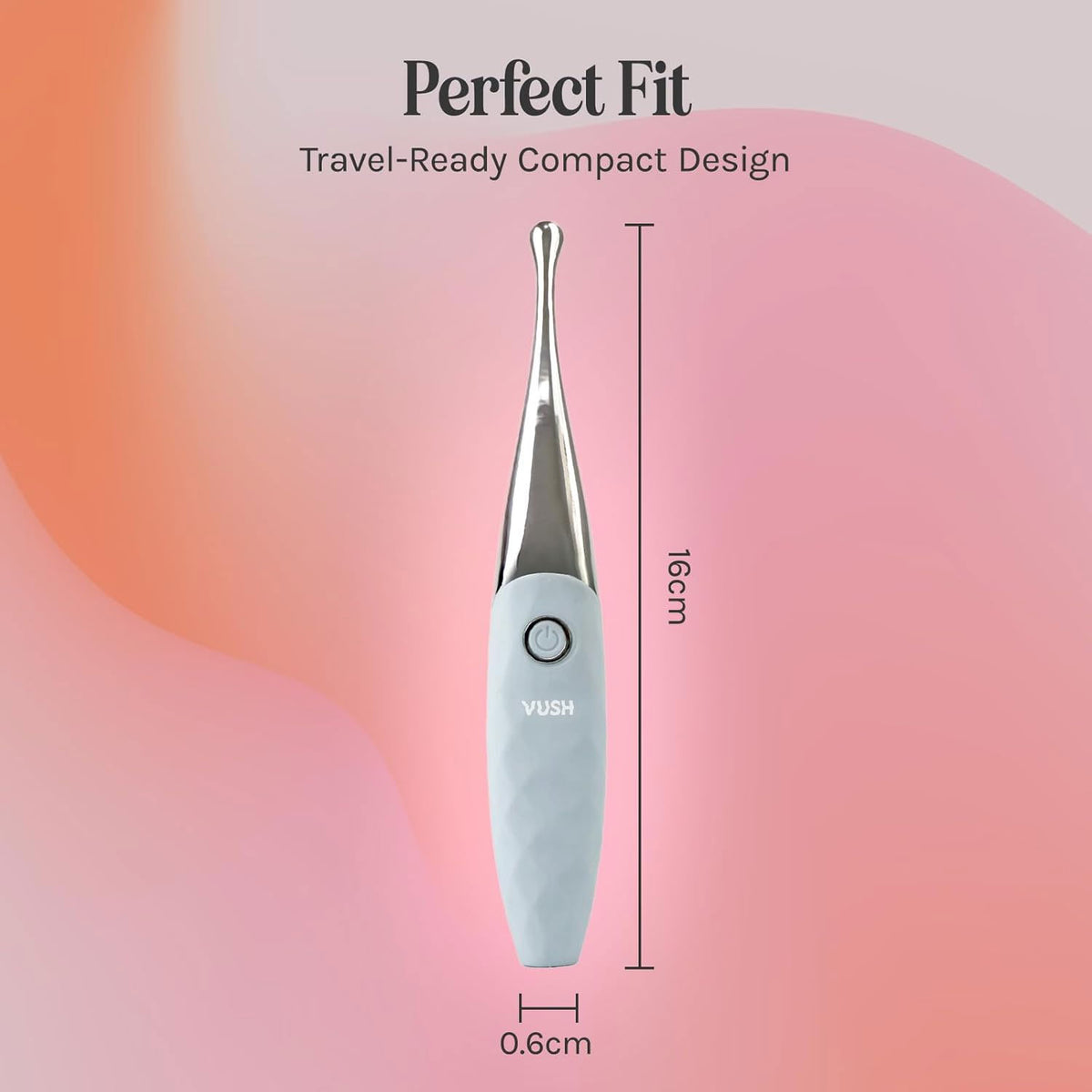 VUSH Essentials Wand Tip Rechargeable Silicone Vibrator