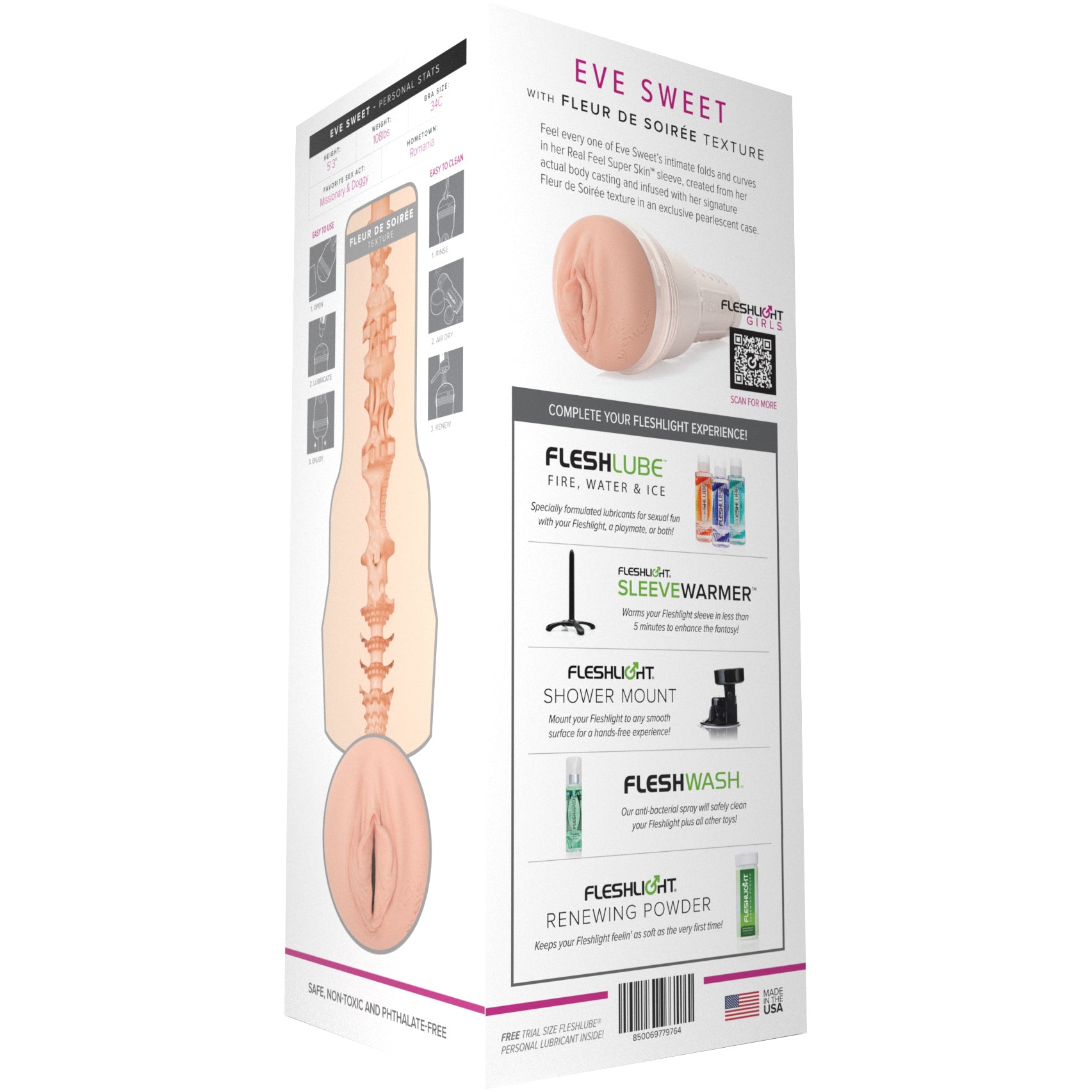 Fleshlight Girls Eve Sweet - Fleur De Soirée Vagina Texture