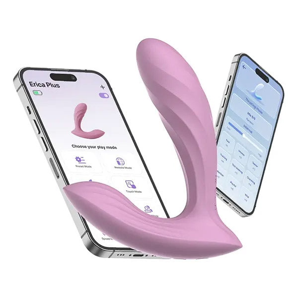 SVAKOM ERICA PLUS Wearable Silicone Thrusting Dual Stimulation Vibrator - Explore the Interactive Experience