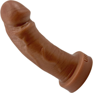 The Felix Short 5.5" Platinum Silicone Realistic Dildo By Uberrime - Caramel