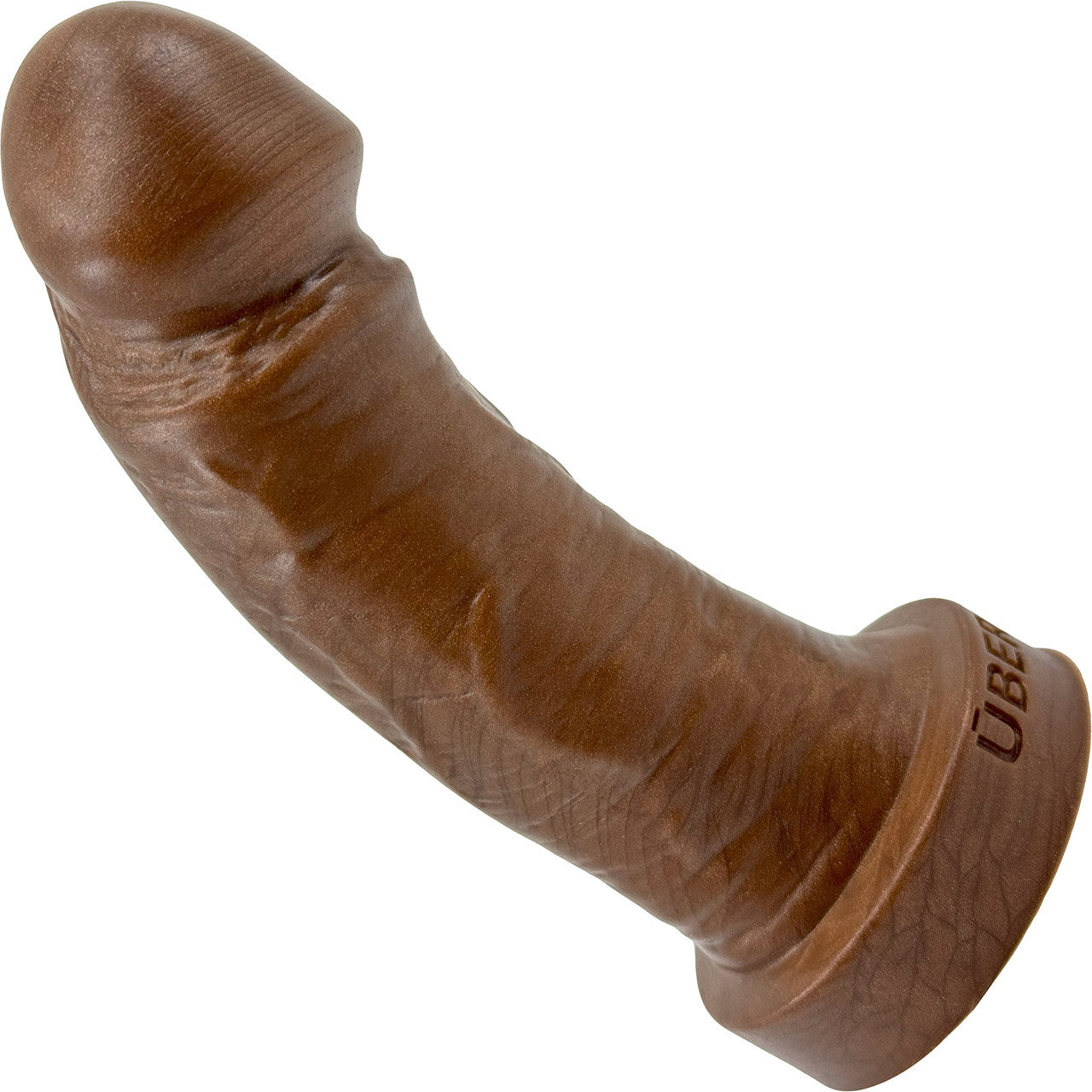 The Felix Short 5.5" Platinum Silicone Realistic Dildo By Uberrime - Chocolate