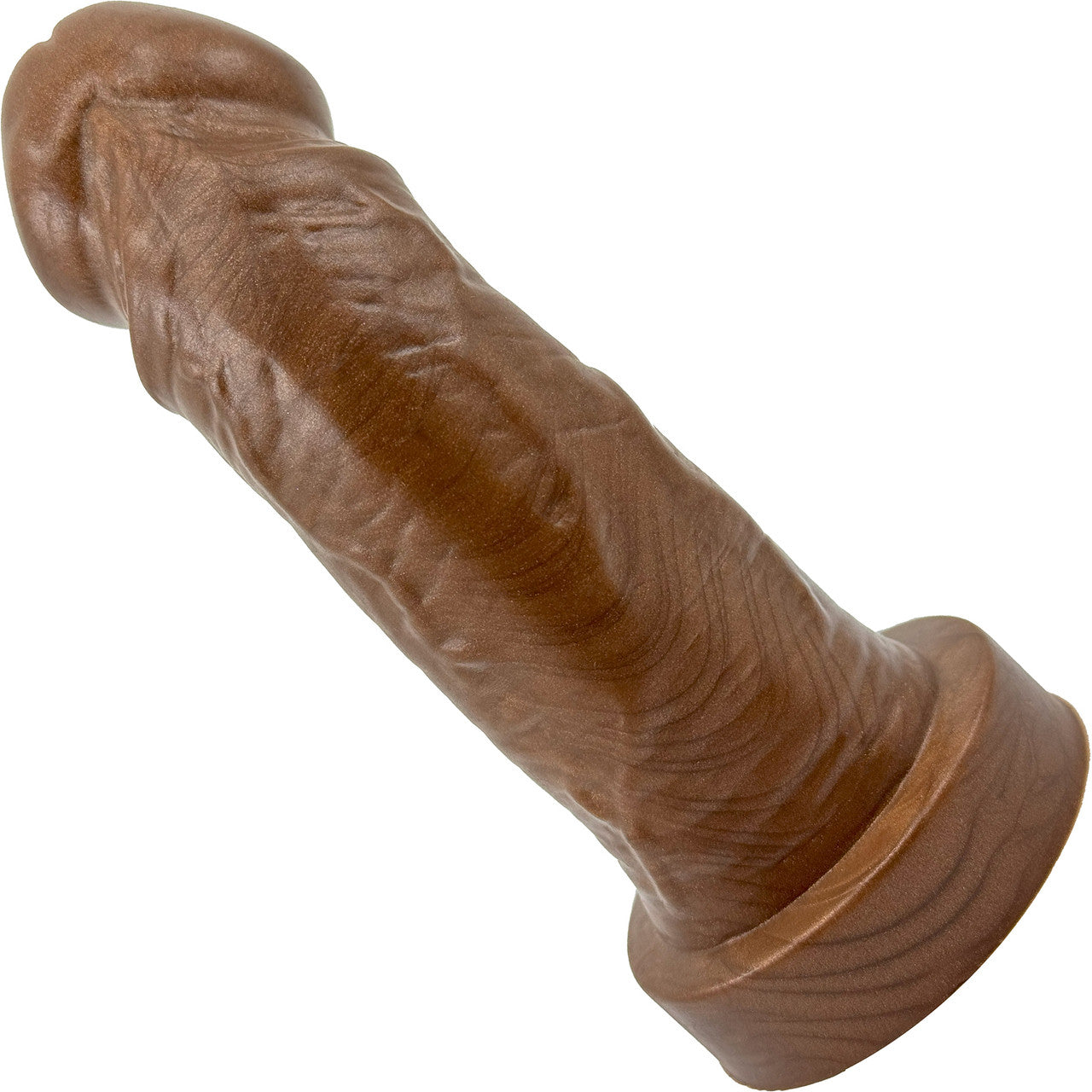 The Felix Short 5.5" Platinum Silicone Realistic Dildo By Uberrime - Chocolate