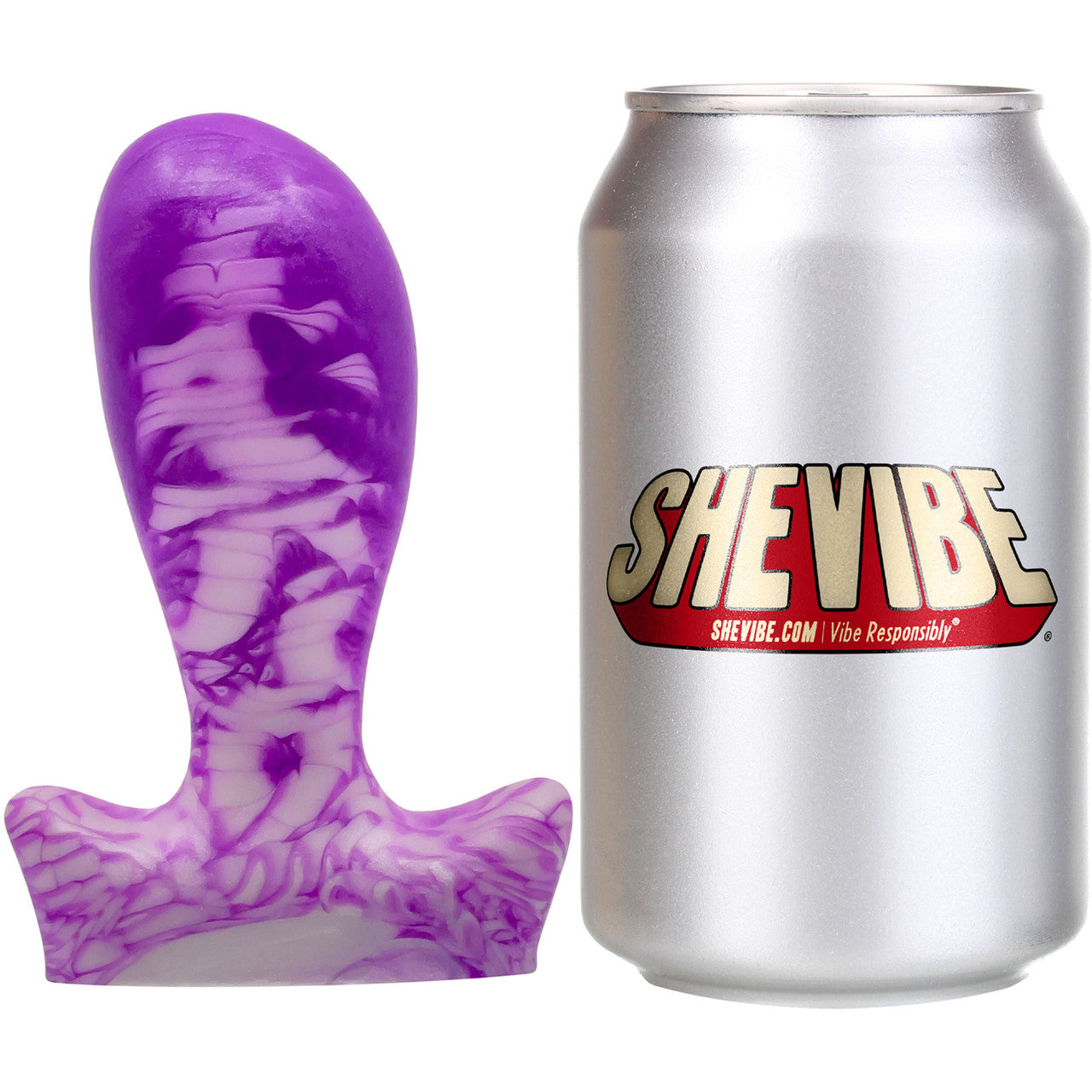 The Festa 4.63" Medium Silicone Vaginal Plug By Uberrime - Heliotrope