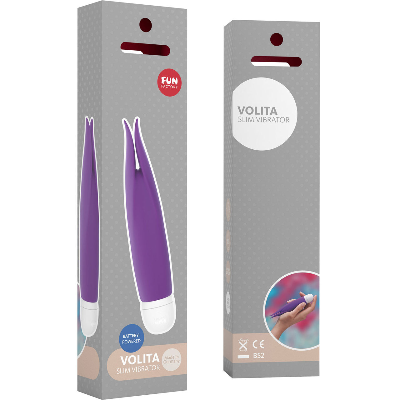 Fun Factory VOLITA Silicone Waterproof Clitoral Vibrator - Purple