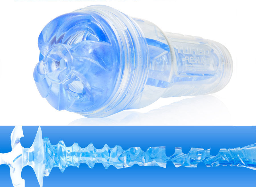 Fleshlight Turbo Thrust Blue Ice Penis Masturbator - Oral Sex Sleeve