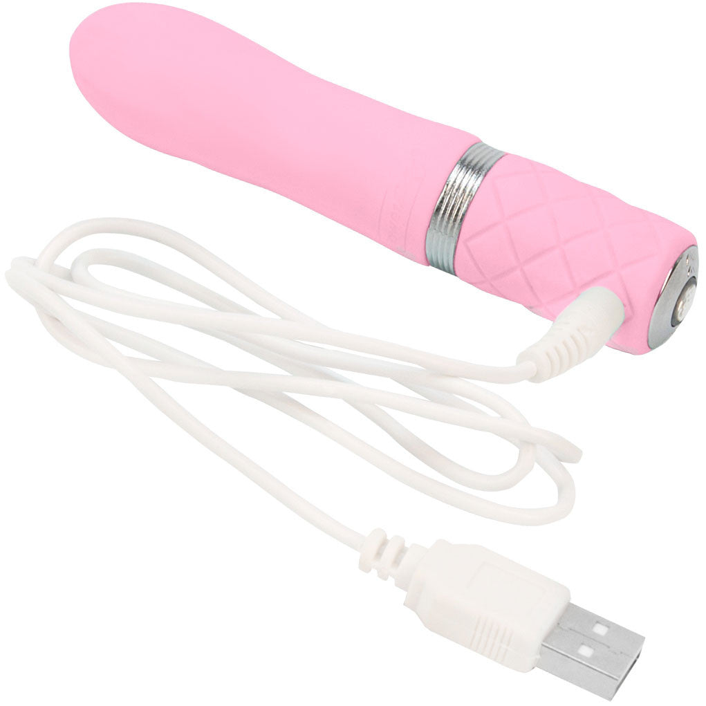 Pillow Talk Flirty Silicone Waterproof Rechargeable Mini Vibrator - Pink