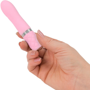 Pillow Talk Flirty Silicone Waterproof Rechargeable Mini Vibrator - Pink