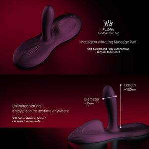 ZALO FLORA Rechargeable Silicone App Compatible Smart Vibrating Grinding Pad