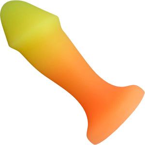 Hole Punch Fluke Silicone Dildo / Butt Plug - Fire