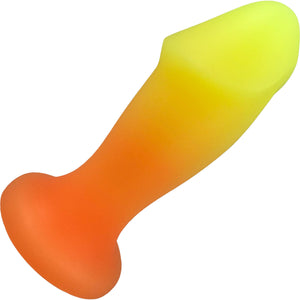 Hole Punch Fluke Silicone Dildo / Butt Plug - Fire