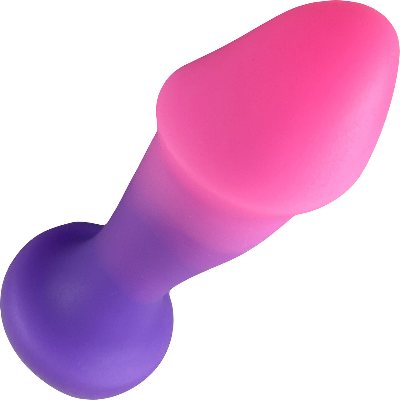 Hole Punch Fluke Silicone Dildo / Butt Plug - Purple Hombre