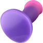 Hole Punch Fluke Silicone Dildo / Butt Plug - Purple Hombre