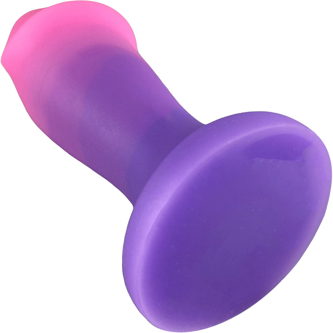 Hole Punch Fluke Silicone Dildo / Butt Plug - Purple Hombre