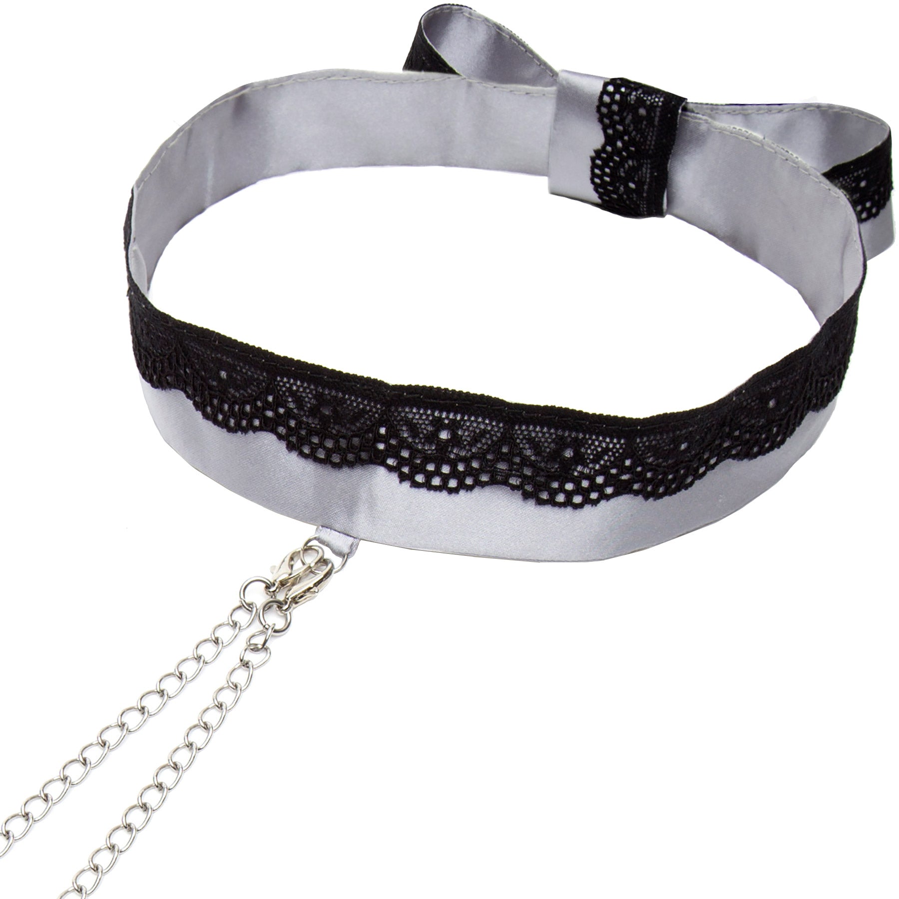 Fifty Shades of Grey Play Nice Satin & Lace Collar and Nipple Clamps