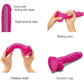 Strap-on-Me Sliding Skin Dual Density Silicone Suction Cup Realistic Dildo - Large Fuchsia