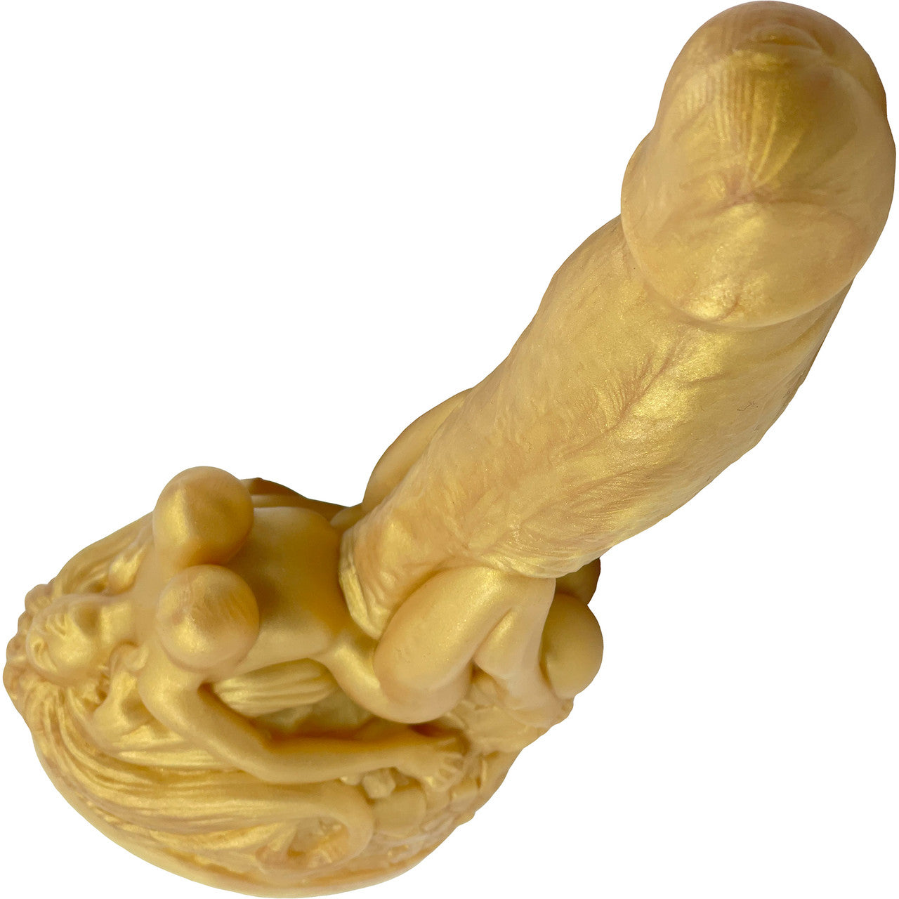 The Siren 9.5" Silicone Fantasy Dildo With Grinder By Uberrime - Goldfinger