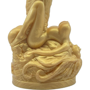 The Siren 9.5" Silicone Fantasy Dildo With Grinder By Uberrime - Goldfinger