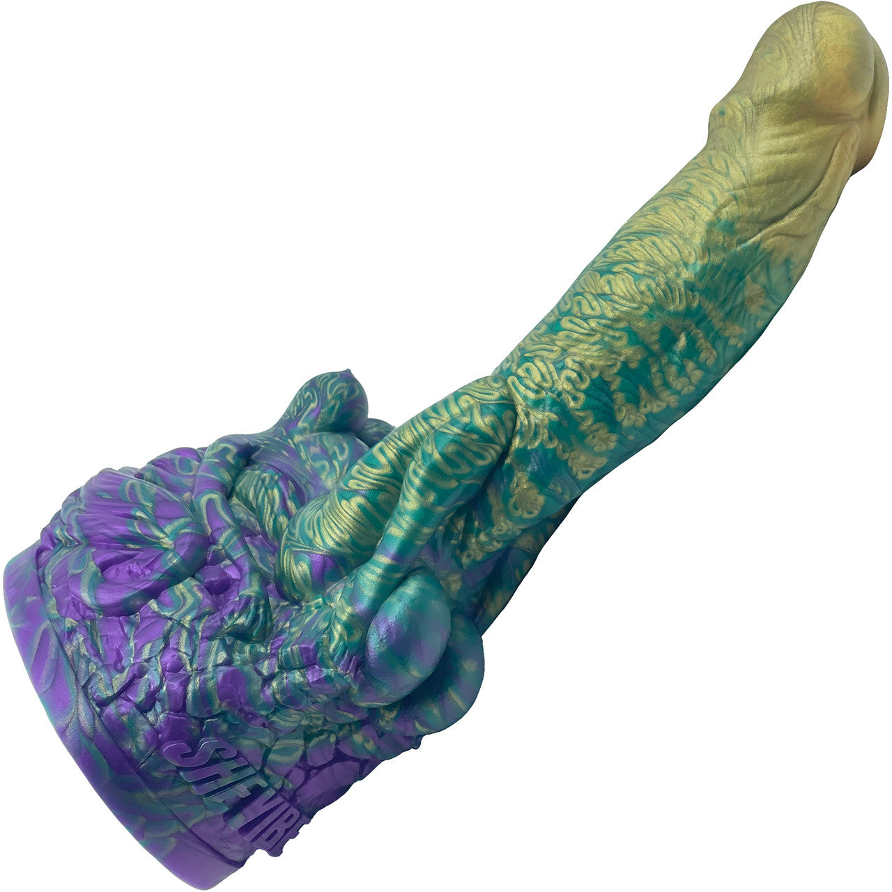 The Siren 9.5" Silicone Fantasy Dildo With Grinder By Uberrime - Mardi Gras