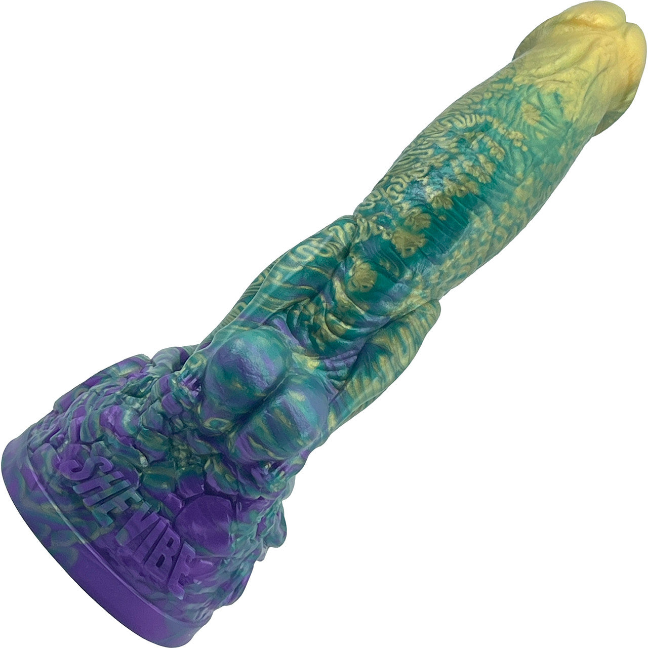 The Siren 9.5" Silicone Fantasy Dildo With Grinder By Uberrime - Mardi Gras