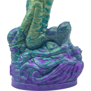 The Siren 9.5" Silicone Fantasy Dildo With Grinder By Uberrime - Mardi Gras