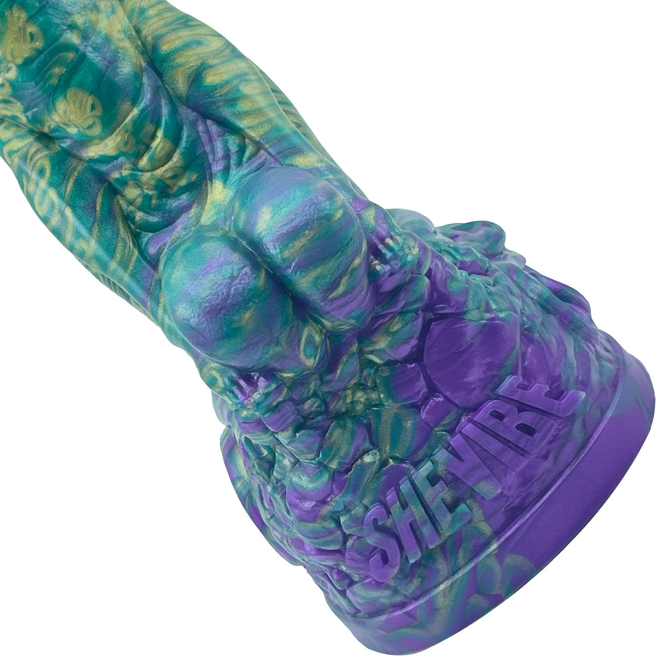 The Siren 9.5" Silicone Fantasy Dildo With Grinder By Uberrime - Mardi Gras