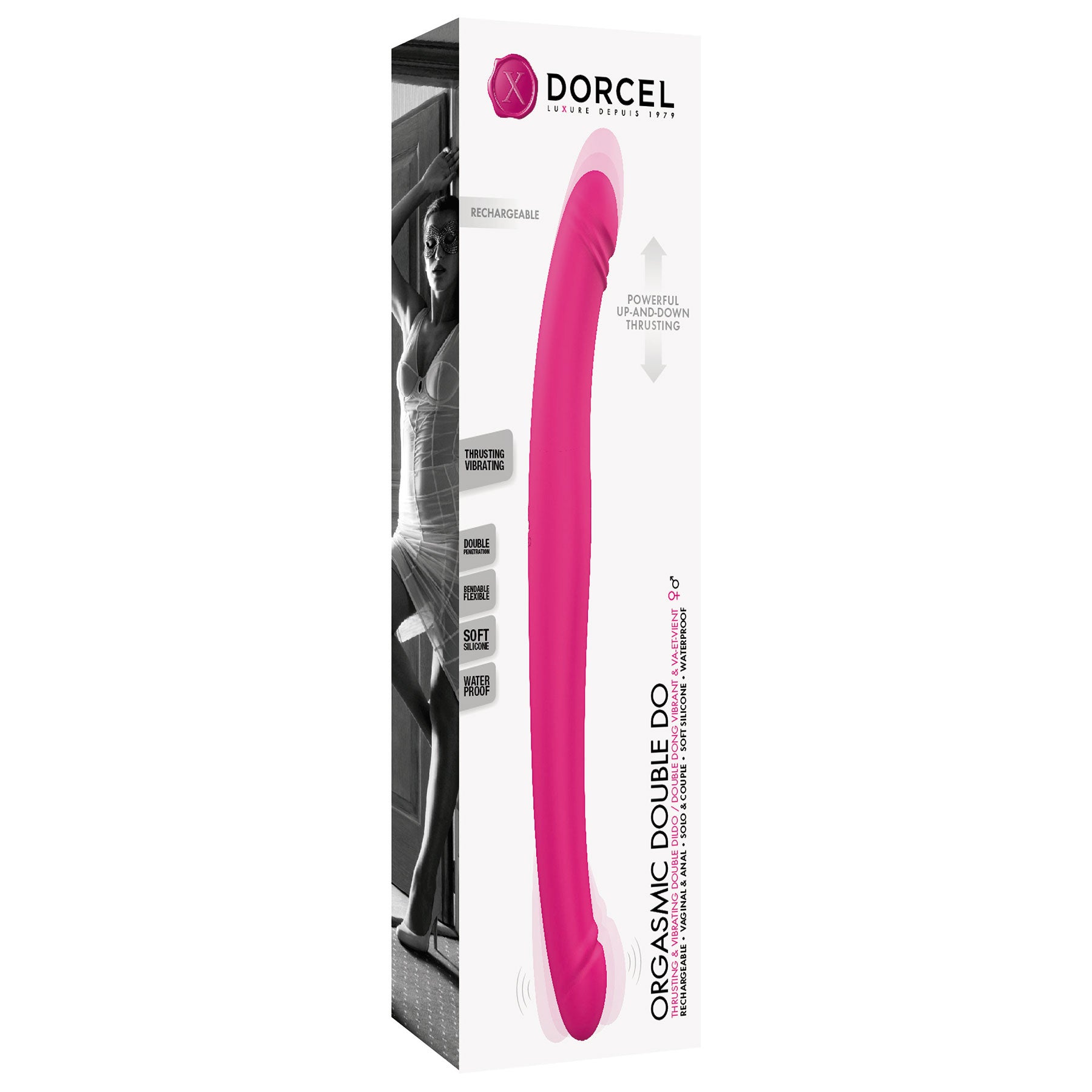 Dorcel Orgasmic Double Do Silicone Vibrating Double Shimmy Dildo