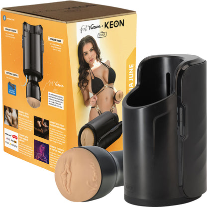 KIIROO KEON Automatic Penis Masturbator With Victoria June Stroker