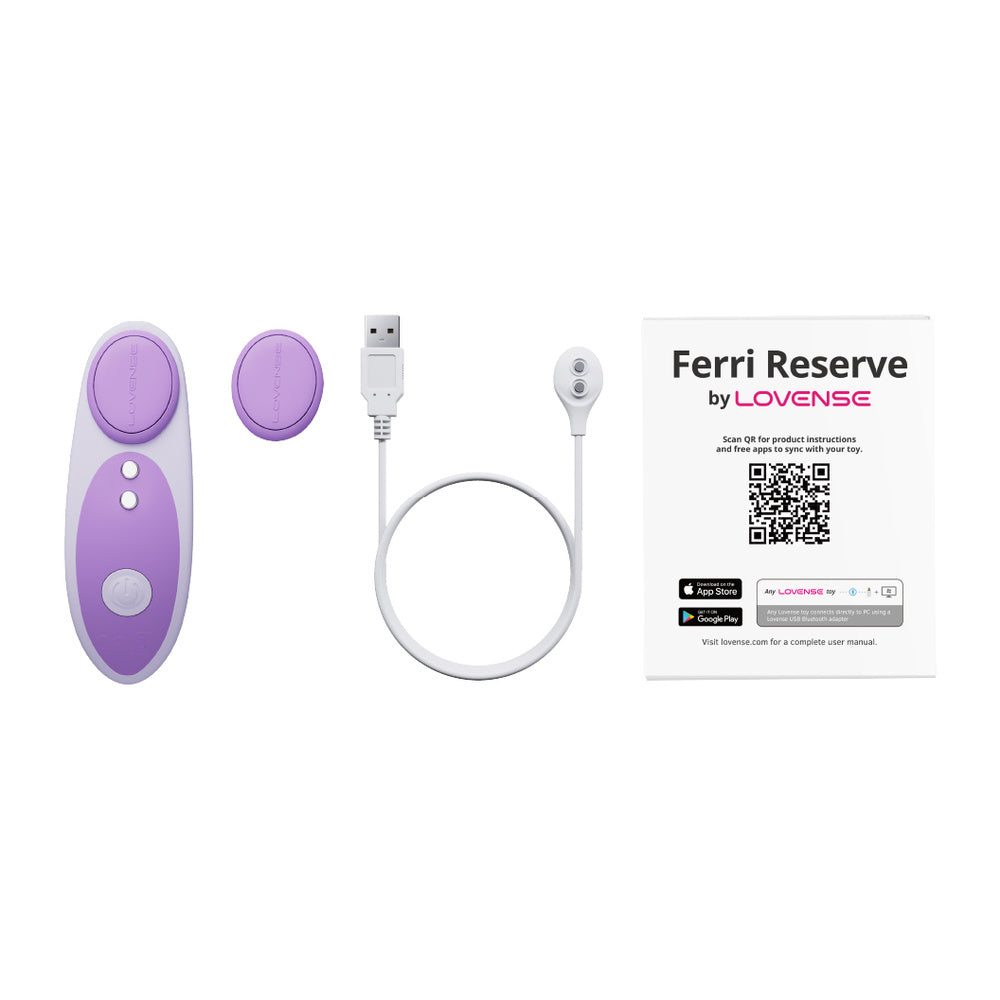 Lovense Ferri Reserve Special Edition App Controlled Silicone Magnetic Panty Vibrator - What's Included
