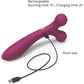 Fireball Rechargeable Silicone Vibrating Rolling Massager By Love To Love - Plum Star