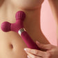 Fireball Rechargeable Silicone Vibrating Rolling Massager By Love To Love - Plum Star