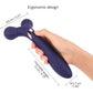 Fireball Rechargeable Silicone Vibrating Rolling Massager By Love To Love - Midnight Indigo