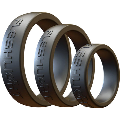 Fleshlight FleshBands Silicone Cock Ring 3 Size Set
