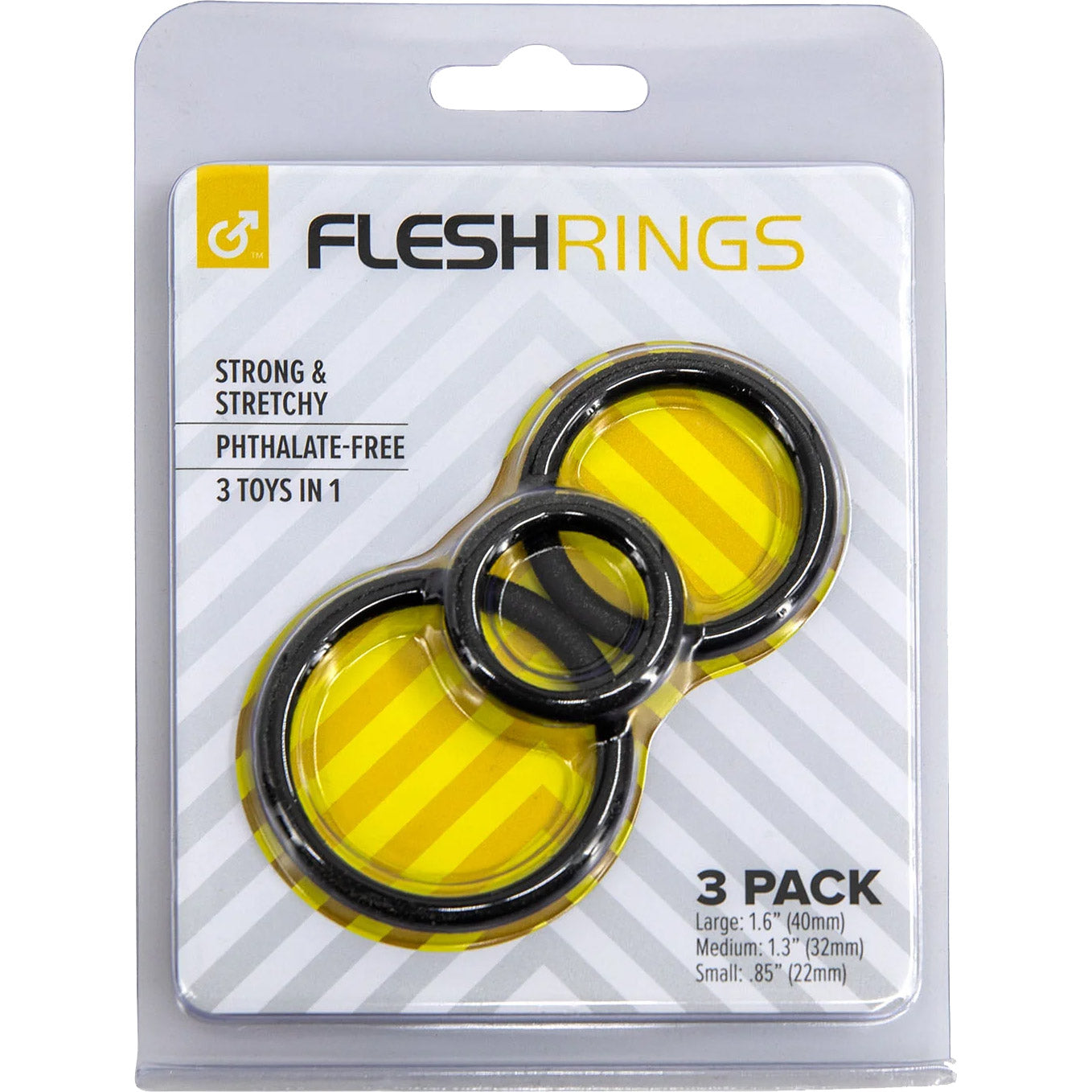 Fleshlight FleshRings 3 Size Silicone Cock Ring Set