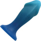 Hole Punch Fluke Silicone Dildo / Butt Plug - Blue