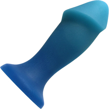 Hole Punch Fluke Silicone Dildo / Butt Plug - Blue