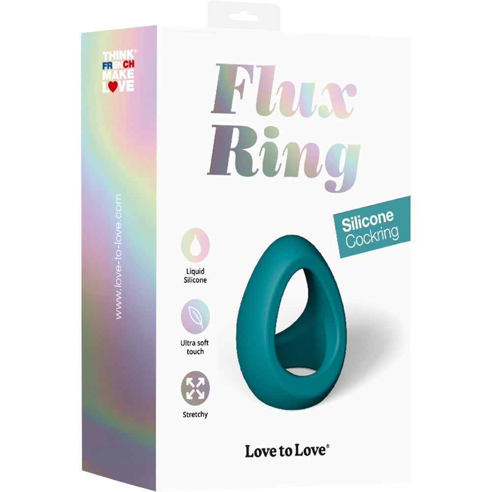 Flux Ring Silicone Cock Ring By Love To Love - Teal