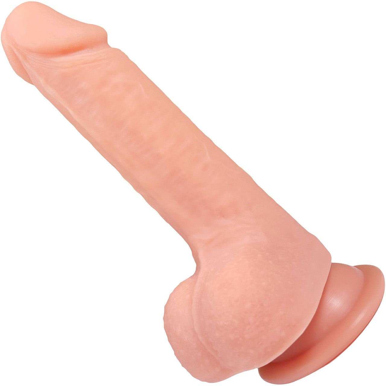 The Gamer 5 Inch Silicone Realistic Dildo With Balls & Suction Cup Base By Fukena - Vanilla