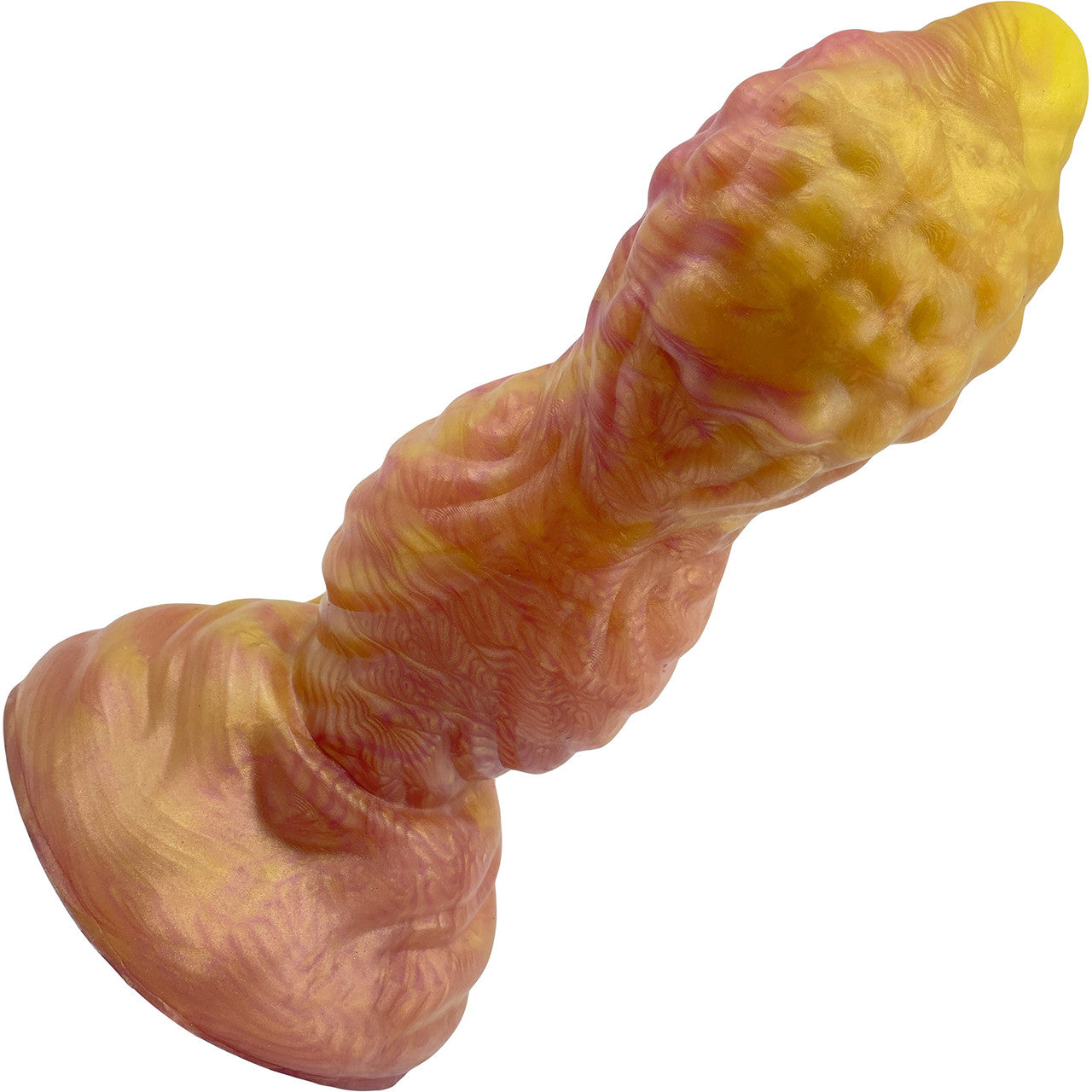 Uncover Creations The Geeyem 7.75" Silicone Fantasy Dildo - Sunfire