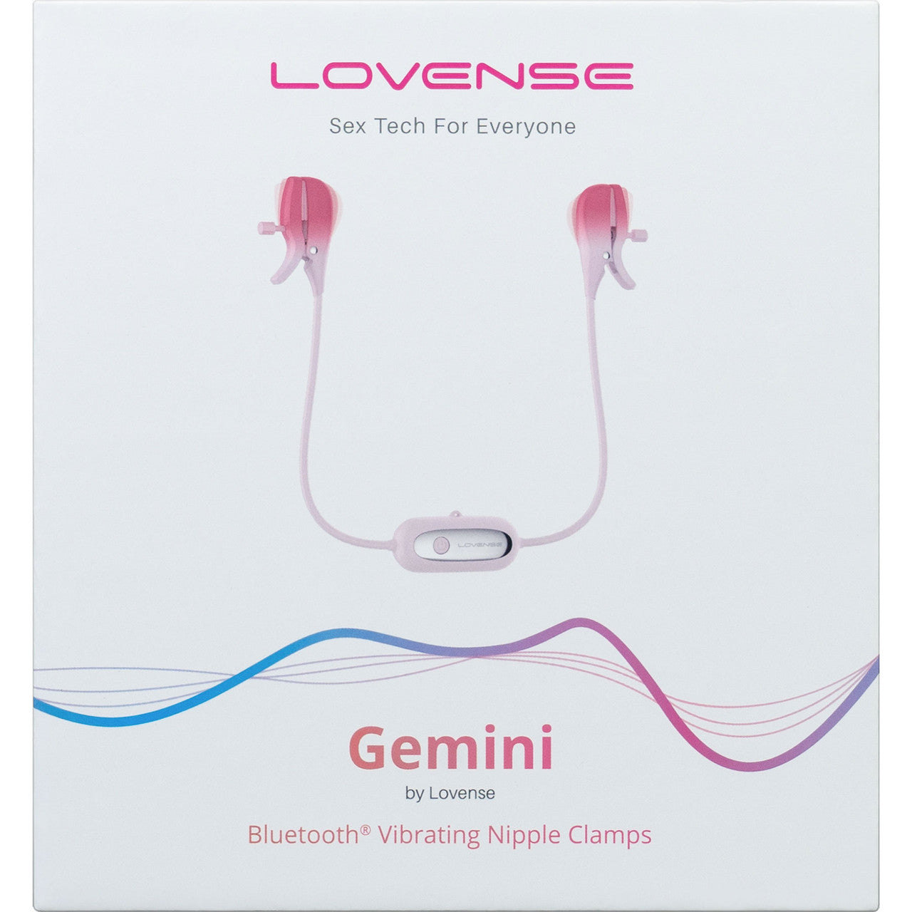 Lovense Gemini App Enabled Silicone Waterproof Rechargeable Vibrating Nipple Clamps