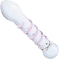 Gläs Spiral Staircase Full Tip Glass Dildo - Pink & Clear